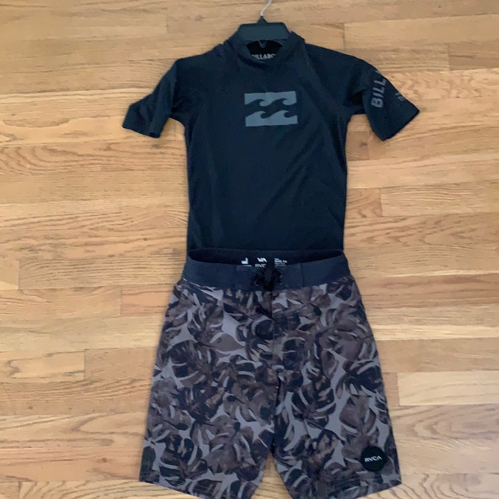 Billabong kids spring rash guard size 10 for girl or boy